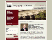 Tablet Screenshot of jonathaneinhorn.com